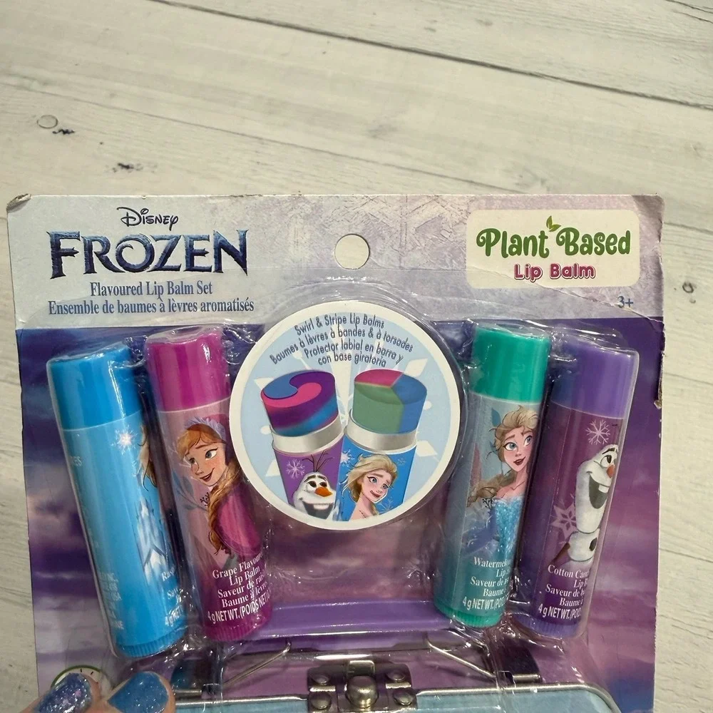 Disney frozen plant based lip balm gift set NEW